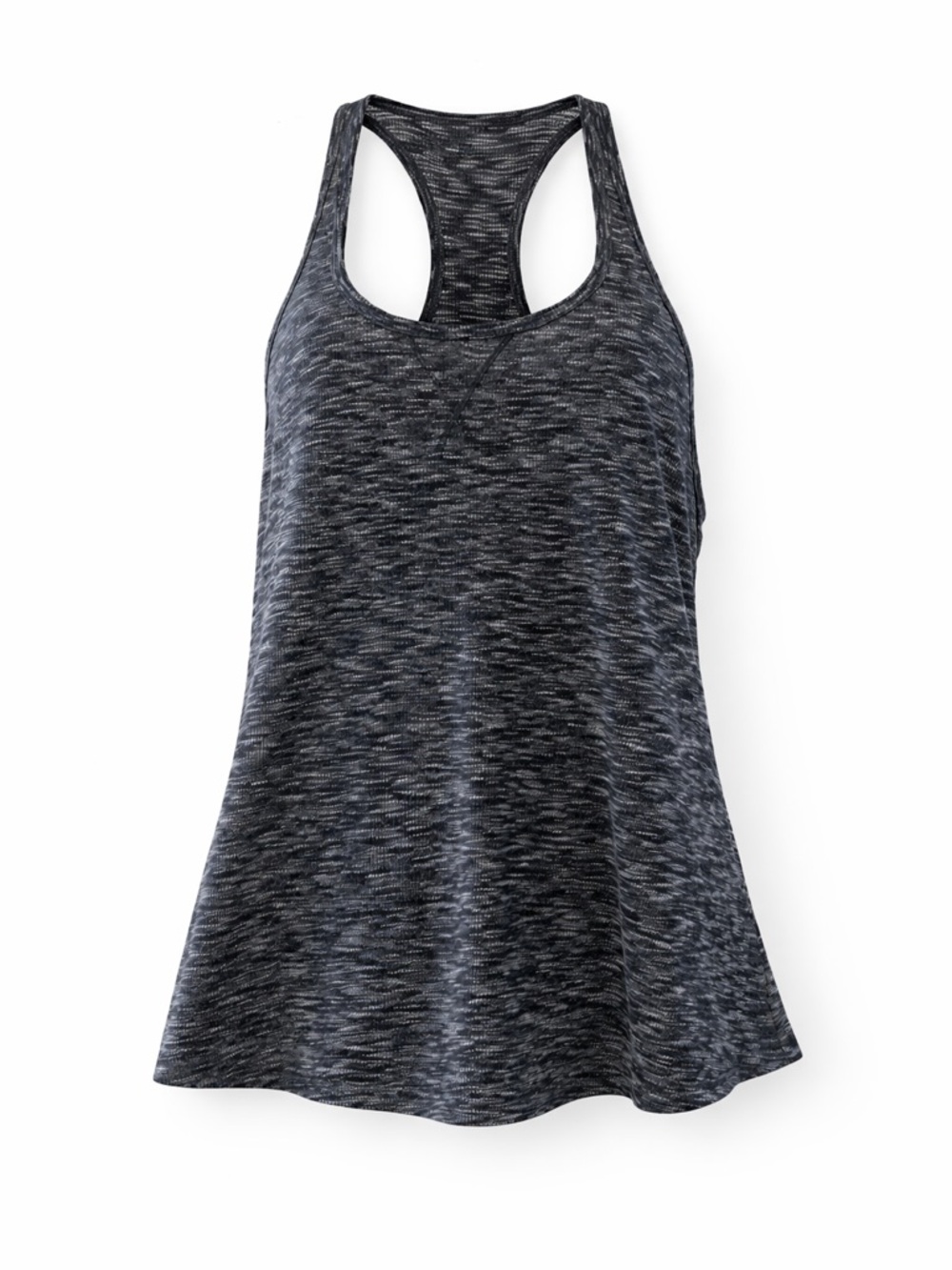 Victoria’s Secret Gray Marled Racerback Tank Top Womens Sz M Activewear Yoga Gym